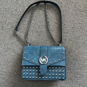 Michael Kors Teal Studded Crossbody Bag (new with tags!)